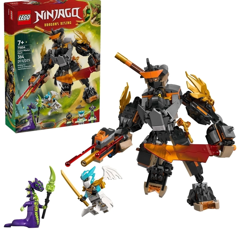 Black & Orange Mech Battle Playset